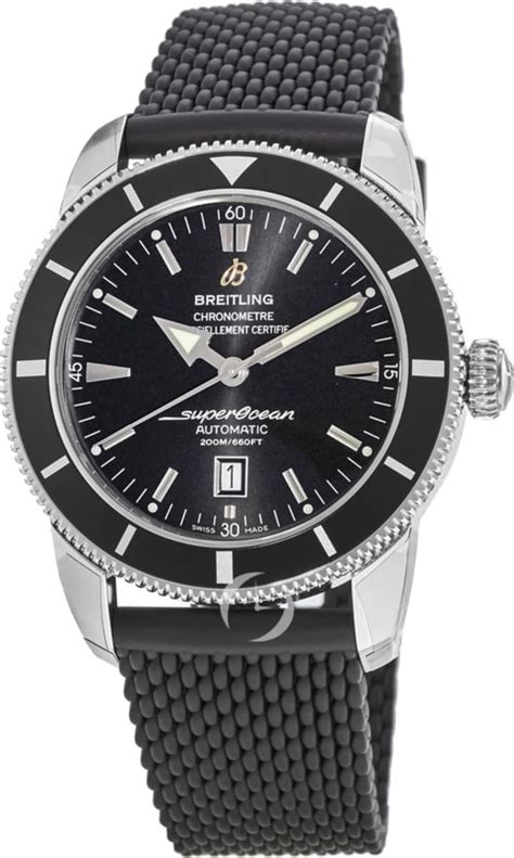 breitling rubber aero classic black